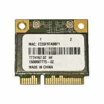 Illustration depicting Atheros AR5B97 Wireless WiFi Mini PCI-e Card T77H167.07