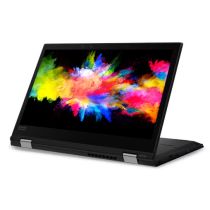 Lenovo ThinkPad L390 Yoga 13.3 FHD Touchscreen Laptop in Tent Mode Front Angle