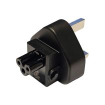 Linetek UK Plug to C5 Cloverleaf Male Converter LT-D56