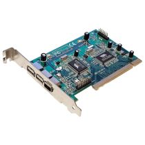 Exsys EX-16415 PCIe 1x Card Firewire 800 1394B 3+1 Ports