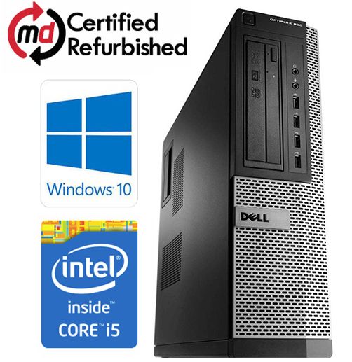 Dell OptiPlex 990 DT Quad Core i5-2400 8GB 1000GB DVDRW Windows 10 64-Bit  Desktop PC Computer