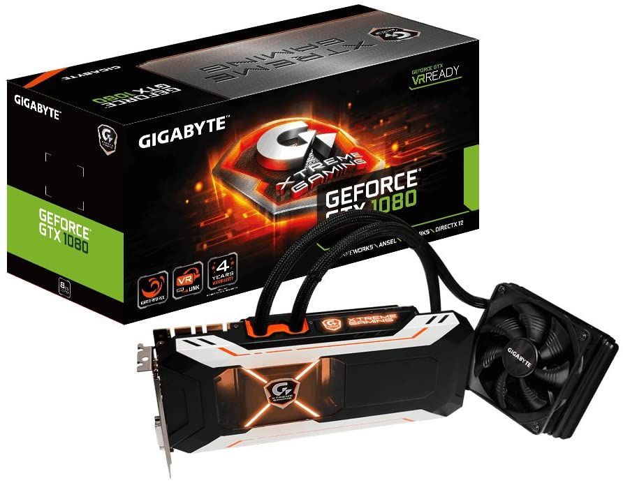 Gigabyte GeForce GTX 1080 Xtreme Gaming WATERFORCE 8G Graphics Card