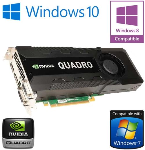 nVidia Quadro K5000 4GB GDDR5 PCI E Dual DisplayPort 2x DVI