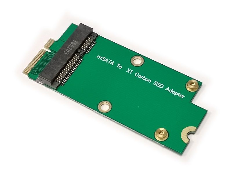 Lenovo ThinkPad X1 Carbon 1st Gen mSATA To X1 Carbon SSD Adapter at...