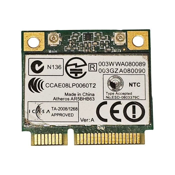 Atheros AR5BHB63 Wireless WiFi Mini PCI-e Card 003WWA080089 Front View