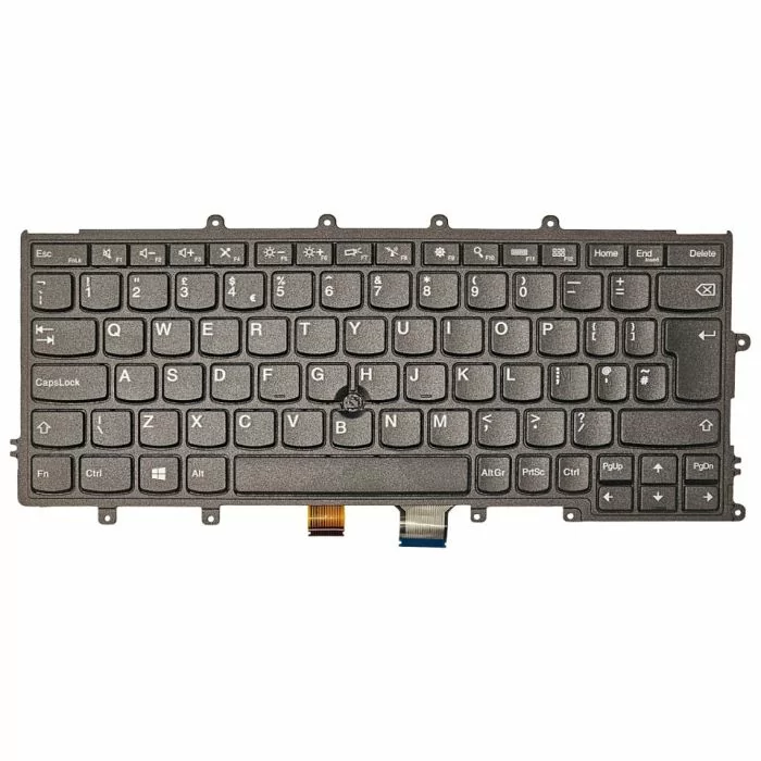 Lenovo ThinkPad 01AV529 UK QWERTY Keyboard front view