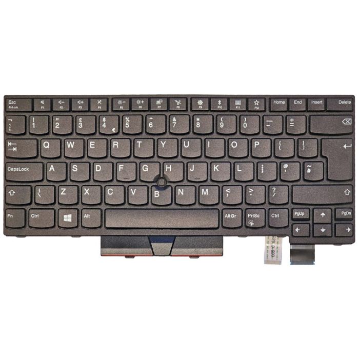 Lenovo ThinkPad T470 T480 Keyboard 01HX342 UK Layout front view