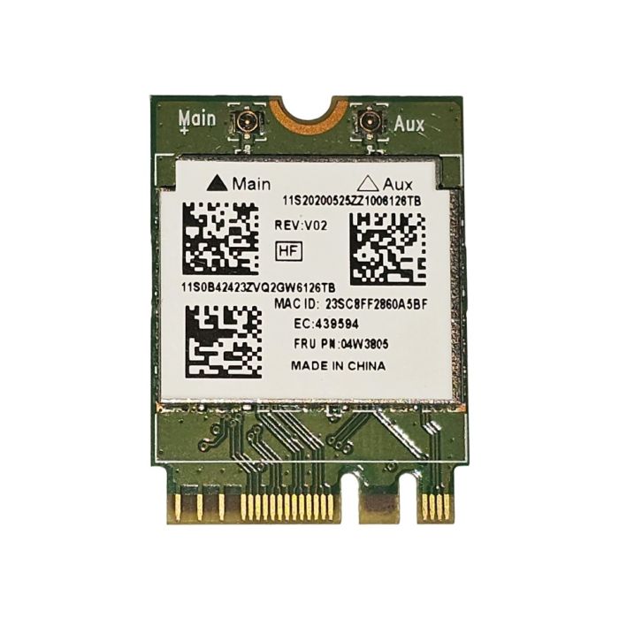Realtek RTL8192EEBT Dual Band WiFi NGFF M2 Card 04W3805