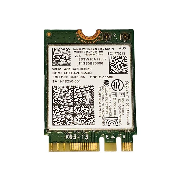Intel Wireless-N 7260 WiFi NGFF M2 Card 04X6086