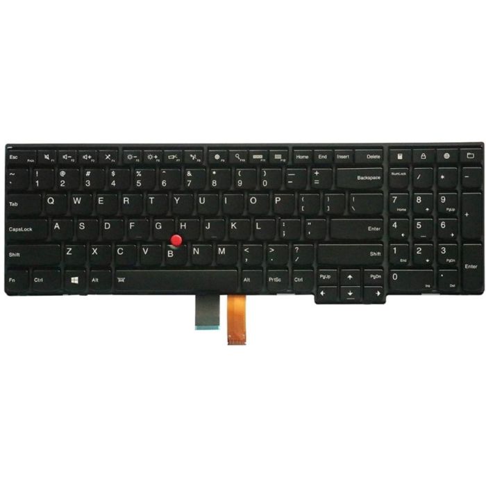 Illustration depicting Lenovo ThinkPad T540p ISO UK English QWERTY Keyboard 04Y2416 (Faulty Fn Key) : MicroDream.co.uk