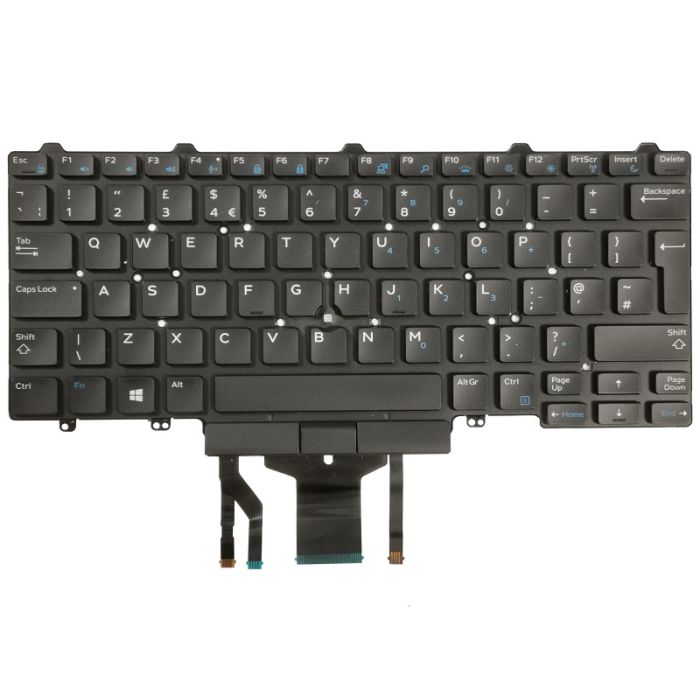 Dell Latitude 7490 ISO UK Layout QWERTY Backlit Keyboard 09170J PK1325A1B12