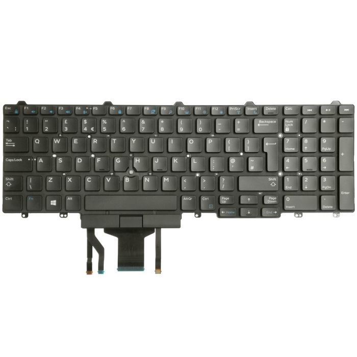Dell Latitude E5550 UK QWERTY Backlit Laptop Keyboard 0FP37Y