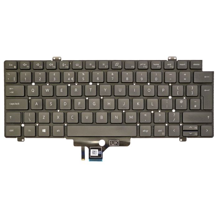 Dell Latitude 7420 ISO UK QWERTY Keyboard 0G7FK7 PK1330S1B15 – front view

