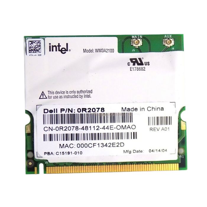Dell Latitude D400 WiFi Wireless Card 0R2078