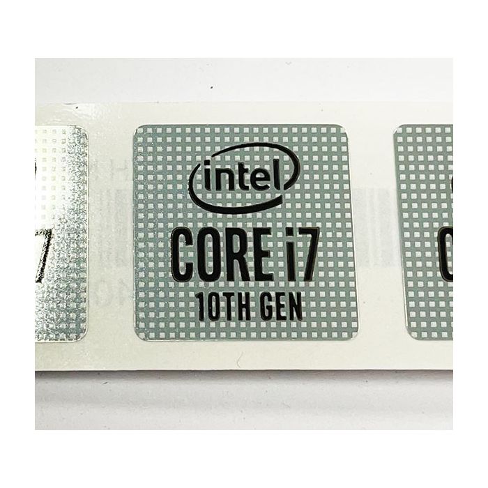 Genuine Intel Core i7 Inside Case Badge Sticker (10th Generation) 18mm x 18mm