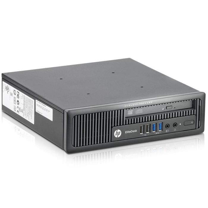 HP EliteDesk 800 G1 Ultra Slim Desktop PC - Intel Quad Core i5-4690s 3.2GHz 8GB 256GB SSD USB 3.0 DVD WiFi Windows 10 Professional