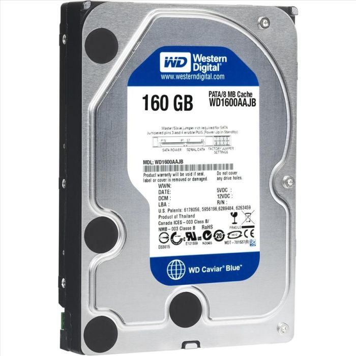 160GB 3.5" IDE PATA Desktop Internal Hard Drive Western Digital WD1600AAJB