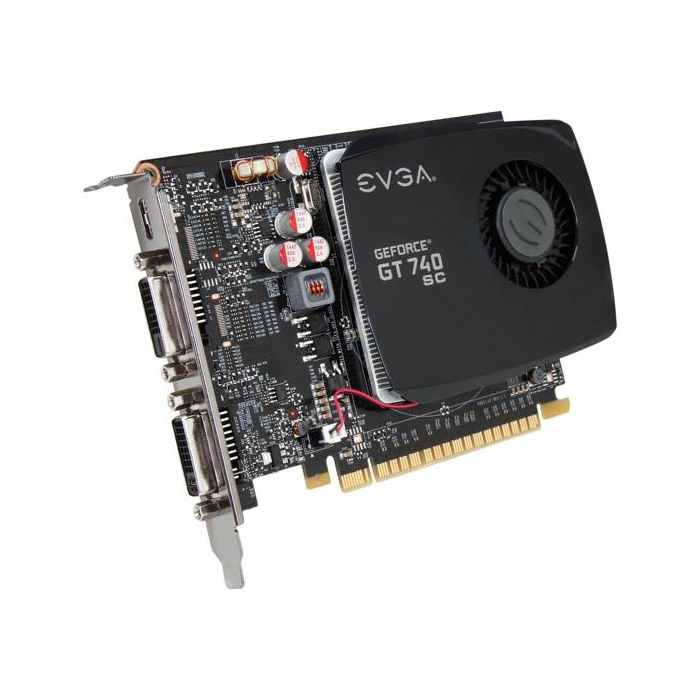 EVGA GeForce GT 740 Superclocked HDMI DVI DirectX 12 2GB PCI-Express Graphics Card