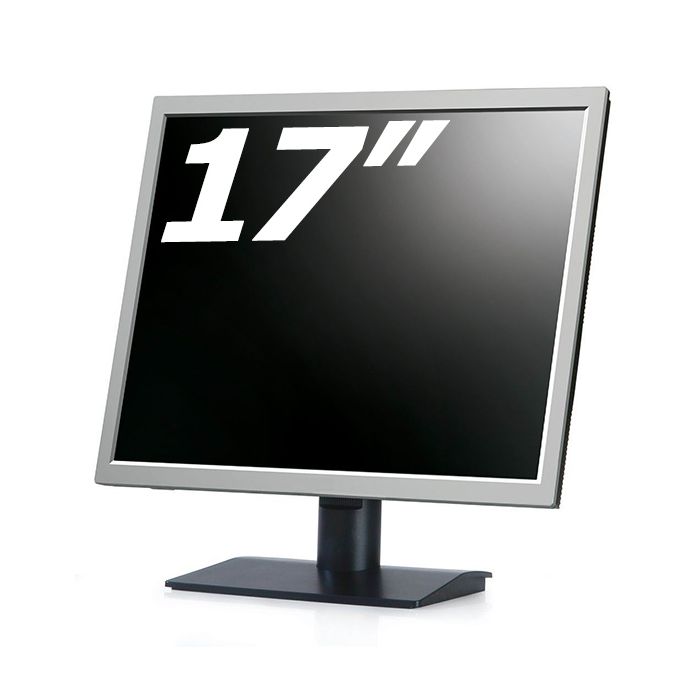 17-Inch Black/Silver Flat Panel LCD TFT Monitor