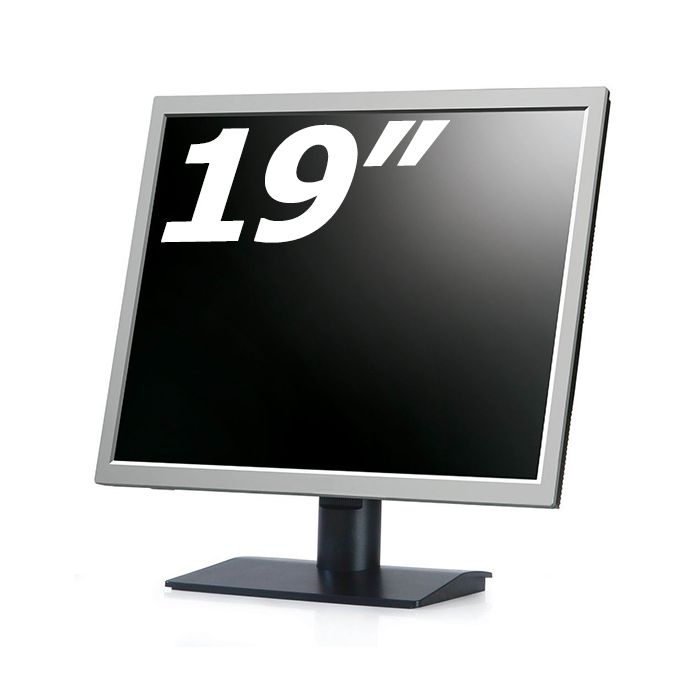 19-Inch Black/Silver Flat Panel LCD TFT Monitor