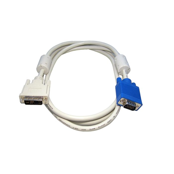 1.8M VGA Male to DVI-A Male Analog Video cable (Grey)