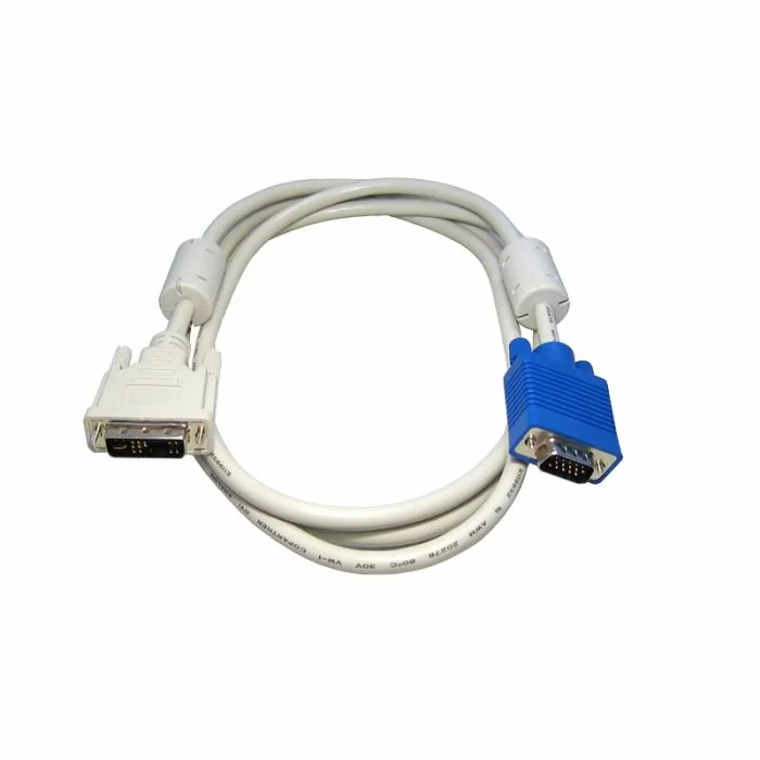 1.8M VGA Male to DVI-A Male Analog Video cable (Grey)