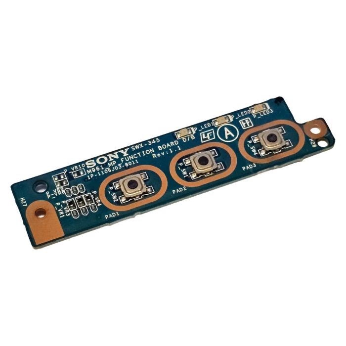 Sony Vaio PCG-61211M Media Buttons Board 1P-1106J03-8011 front view