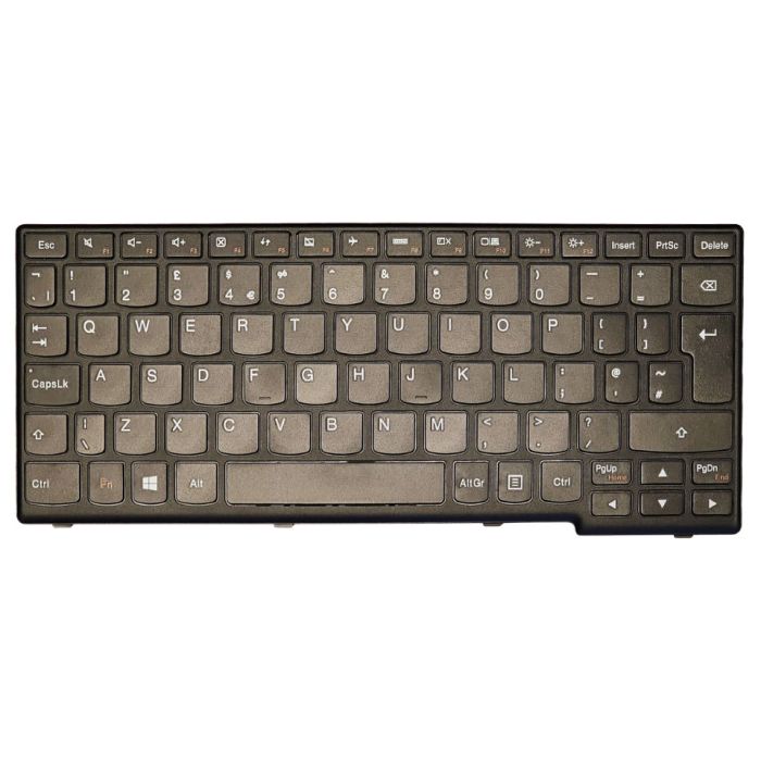 Lenovo IdeaPad Flex 10 UK QWERTY Keyboard 25210862 9Z.N9ZSN.10U front view
