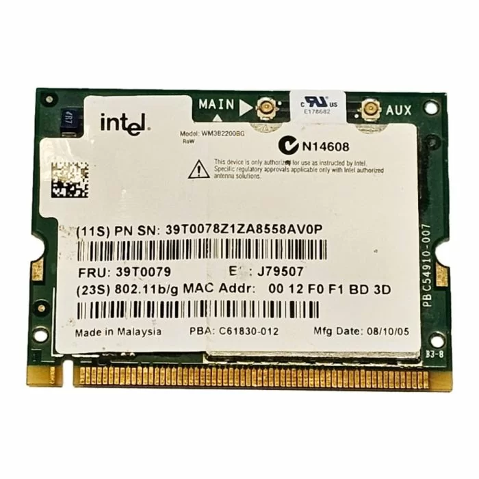 Intel WM3B2200BG Wireless Wi-Fi Card for IBM ThinkPad 39T0079