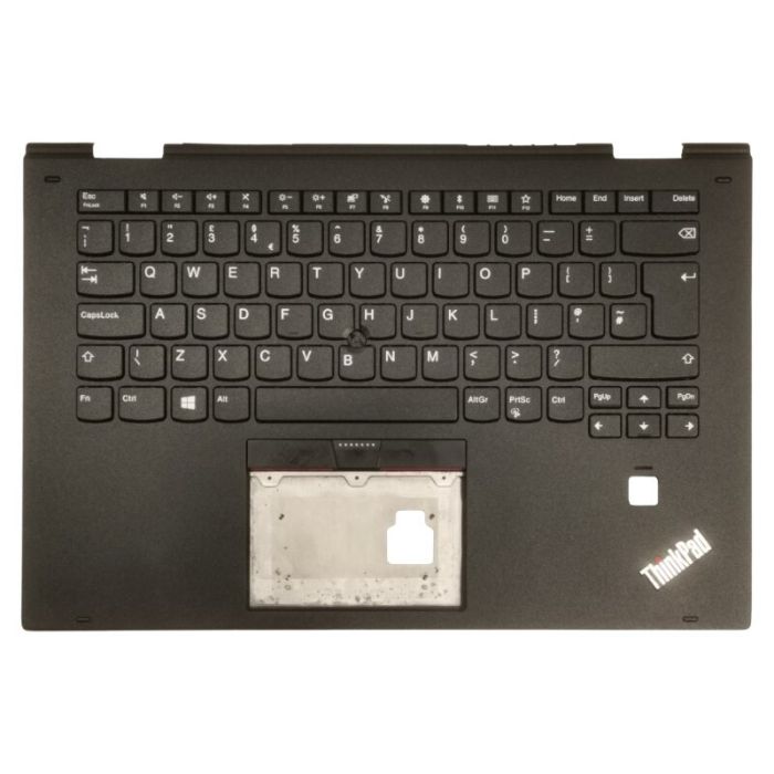 Lenovo X1 Yoga 2nd Gen Palmrest Upper Case with UK ISO Keyboard SM10M69726 