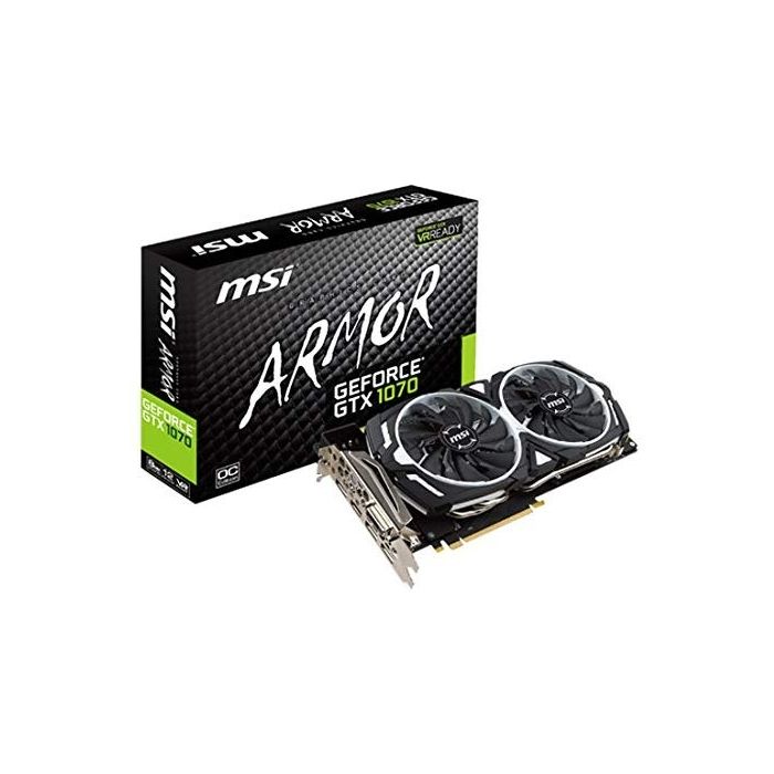 MSI GeForce GTX 1070 ARMOR 8G OC. 1920 Cuda Core PCIE 3.0 8 GB GDDR5