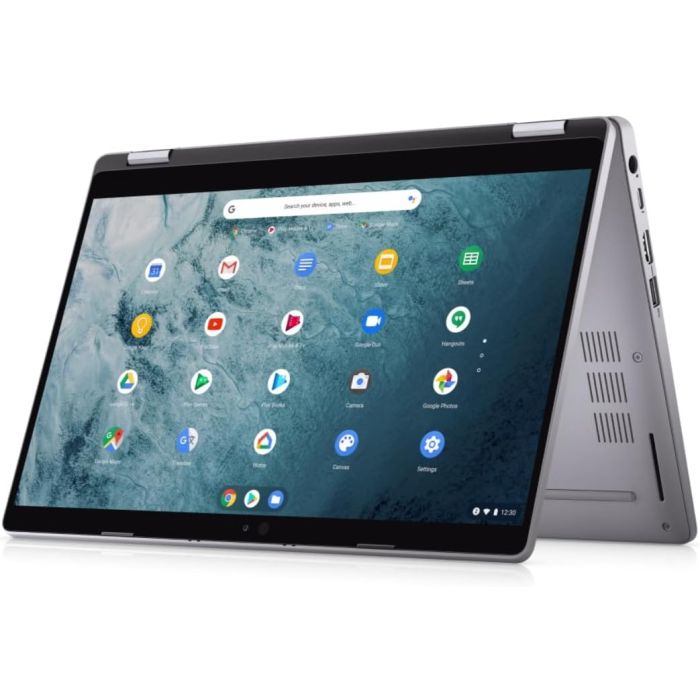 Dell Latitude 5300 2-in-1 13.3 Inch Touchscreen Laptop in Tent Mode Front Angle