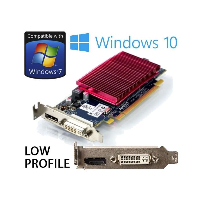 AMD Radeon HD 6450 1GB DVI DisplayPort PCI-E Low Profile Graphics Card