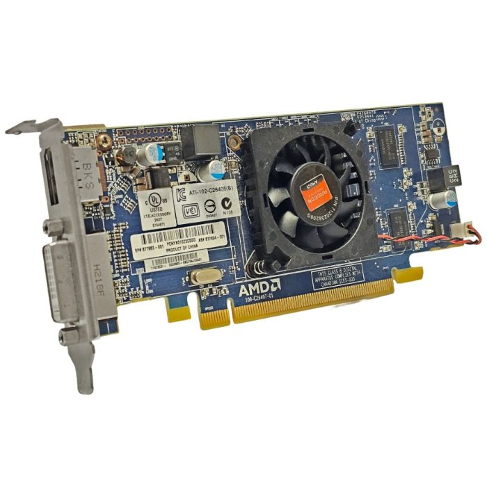 HP AMD ATI HD 7450 1GB Graphics Card 677983-001 front view
