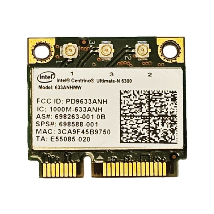 Intel Centrino Ultimate-N 6300 633ANHMW Wireless Wi-Fi Card 698588-001