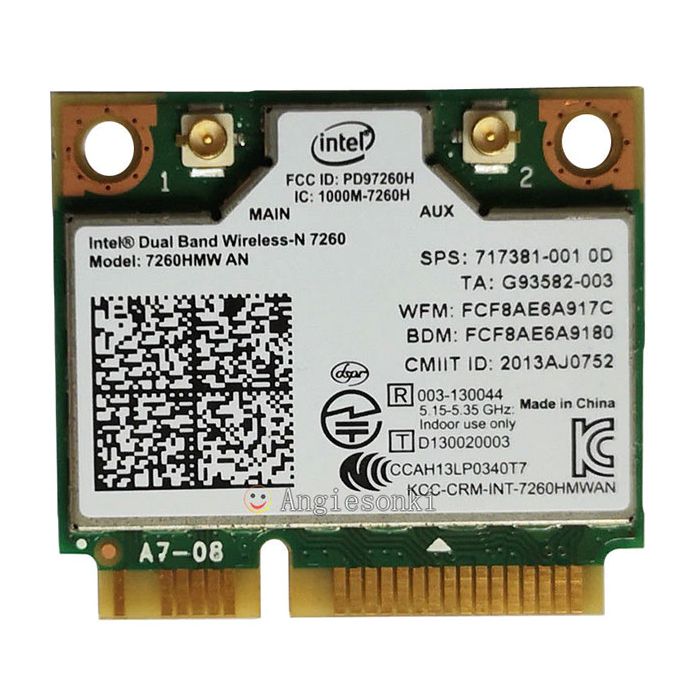 HP EliteBook 840 G1 WiFi Wireless Board Card 7260HMW AN 717381-001