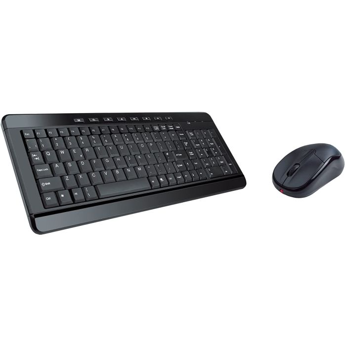 CiT KM-002WB Black Wireless Keyboard and Mouse Kit (QWERTY UK Layout)