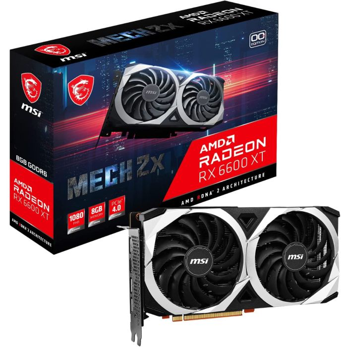 MSI AMD Radeon RX 6600 XT MECH 2x 8G OC Gaming Graphics Card