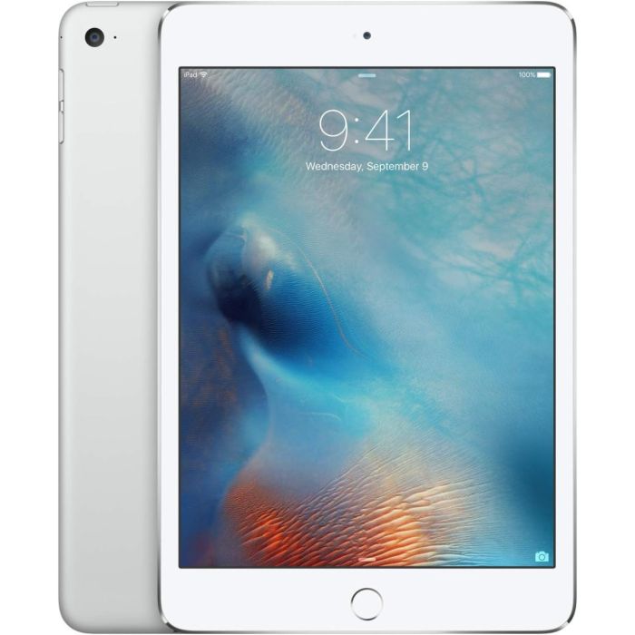 Apple iPad mini 4 128GB Wi-Fi Silver front view