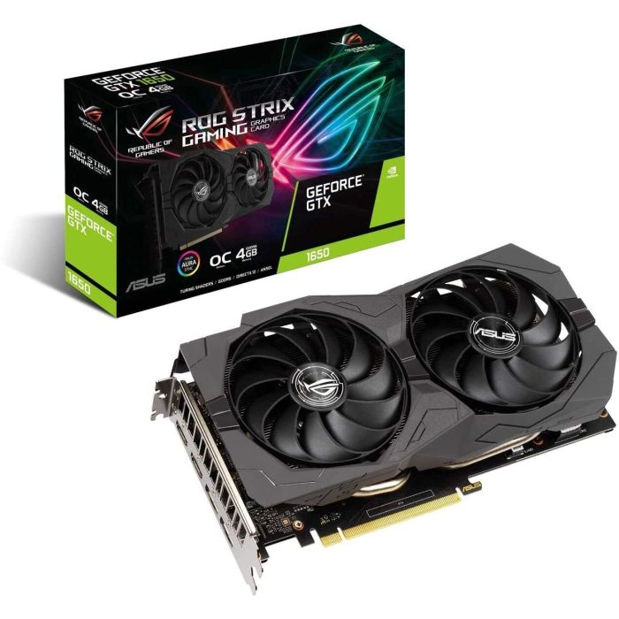 ASUS ROG Strix GeForce GTX 1650 OC 4GB GDDR6 VR Ready Gaming Graphics Card