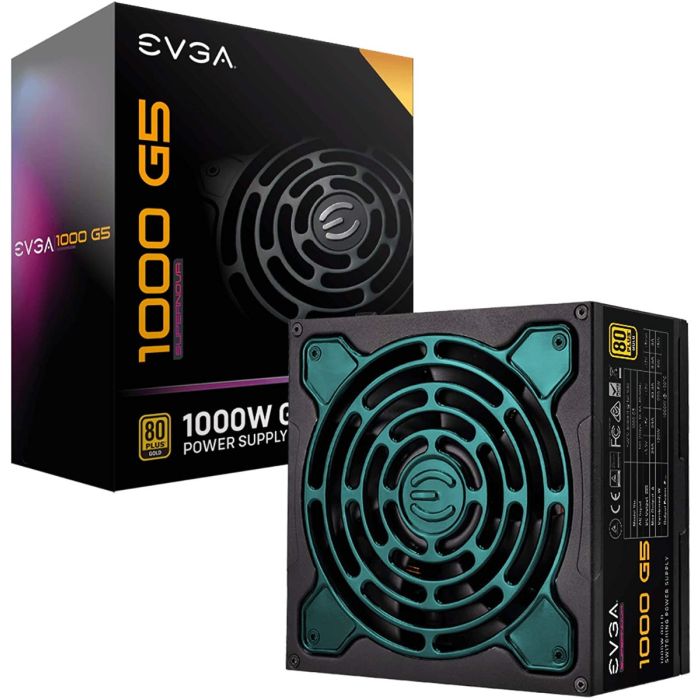 EVGA Supernova 1000 G5 80 Plus Gold Fully Modular 150Mm Size Power Supply 