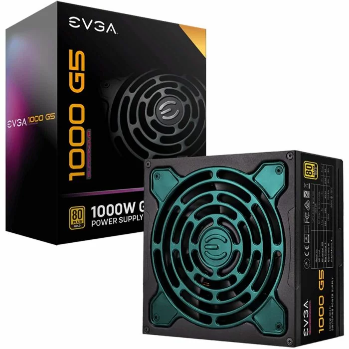 EVGA Supernova 1000 G5 80 Plus Gold Fully Modular 150Mm Size Power Supply 