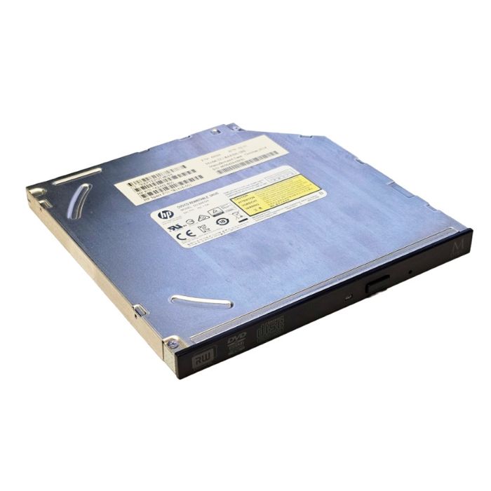 HP DU-8AESH DVD/CD Rewritable Slim 9mm SATA Optical Drive 762432-800 – front view
