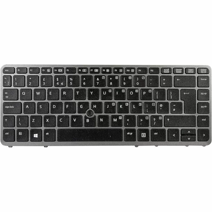 HP EliteBook 840 G1 G2 UK QWERTY Keyboard 776474-051 front view