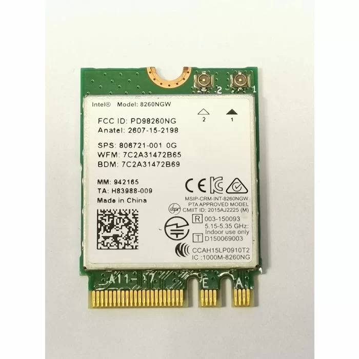 HP EliteBook 840 G3 WLAN WiFi Wireless Board Card 806721-001 806722-001