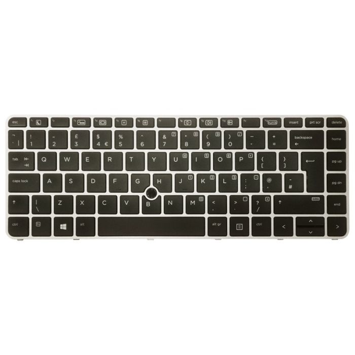 HP EliteBook 840 G3 ISO UK English QWERTY Keyboard 819877-031 836308-031