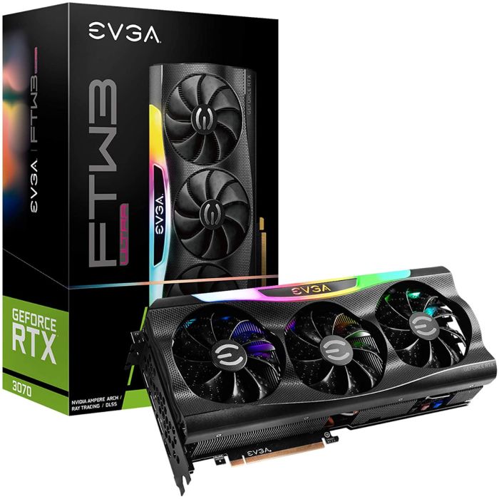 EVGA GeForce RTX 3070 FTW3 ULTRA GAMING ARGB LED LHR Graphics Card 