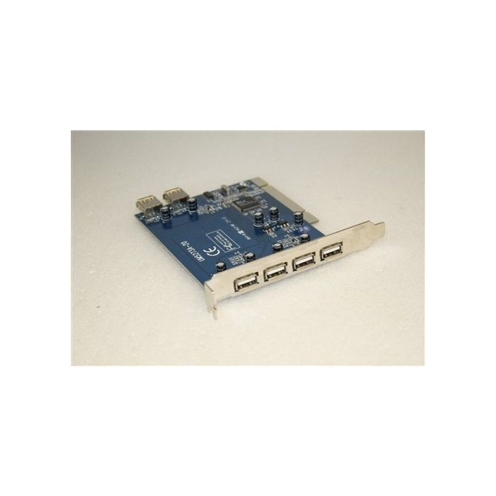 6 USB 2.0 Ports PCI Adapter Card UM5273A-20 Chipset Ali M5273