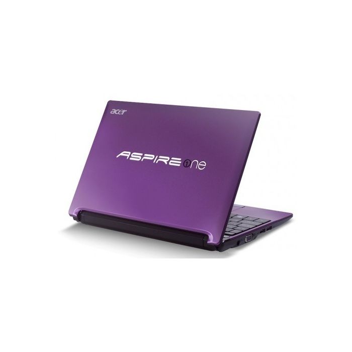 Acer Aspire One D260 10.1" Netbook Intel 160GB WebCam WiFi Windows 7 - Purple