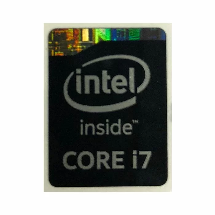 Genuine Intel Core i7 Inside Black Case Badge Sticker (4th Generation)